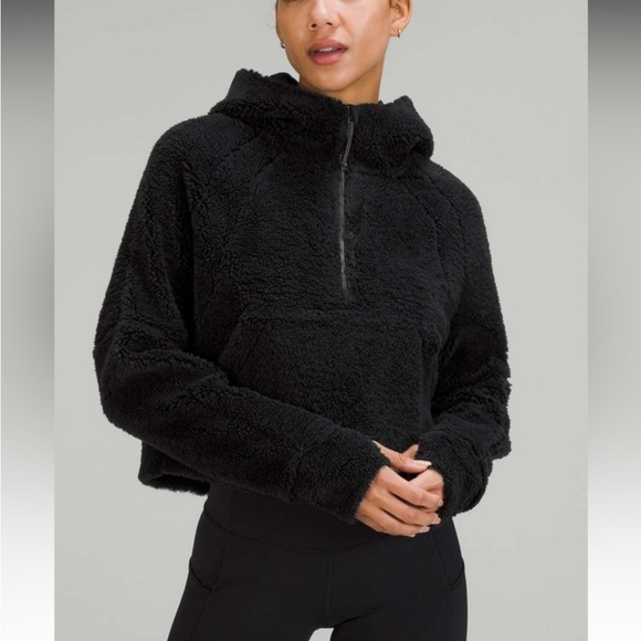 lululemon athletica Tops - Lululemon Scuba Oversized Half-Zip Sherpa Hoodie